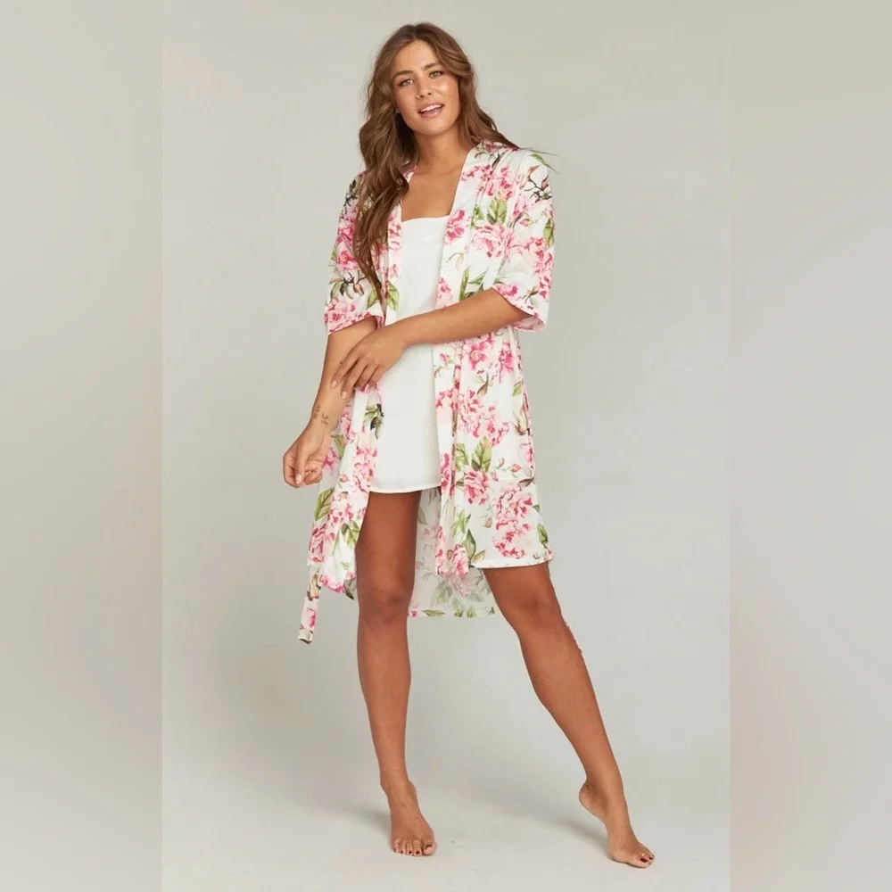 Show Me Your Mumu Brie Robe Garden of Blooms Floral Kimono One Size